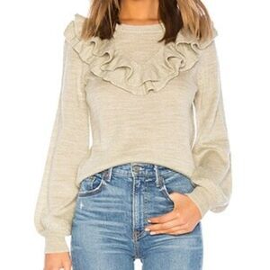 Lovers & Friends Juliet Ruffle Sweater Medium